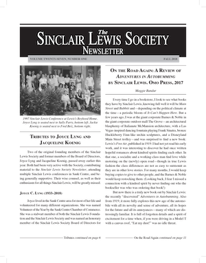 The Sinclair Lewis Society Newsletter